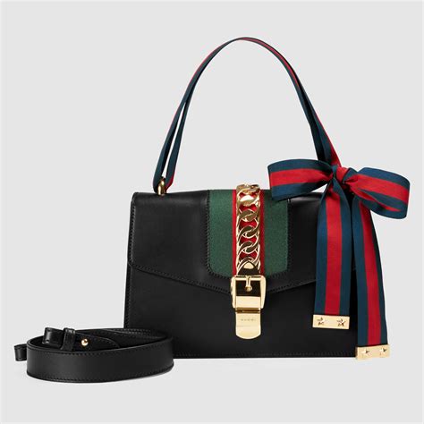 gucci sylvie leather.